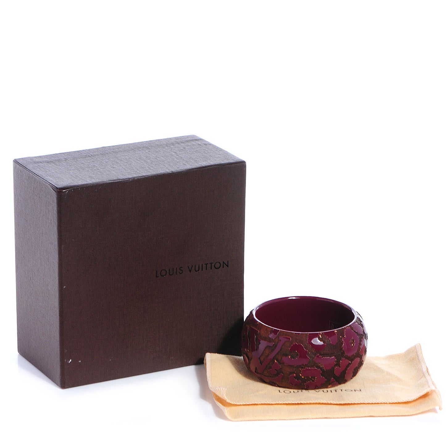 Leomonogram Wide Bracelet Plum