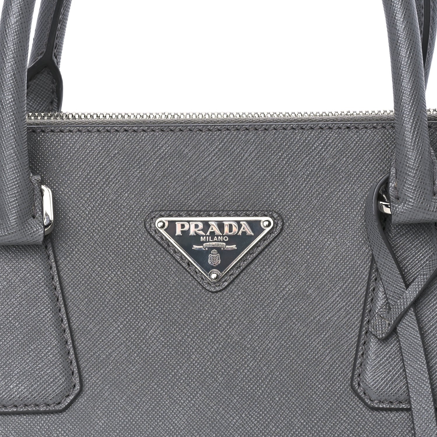Prada Saffiano Travel Extra Large Galleria Double Zip Tote  Marmo 6 of 7
