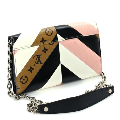 Louis Vuitton Epi Reverse Monogram Twist Chain Wallet Rose Ballerine 2 of 8