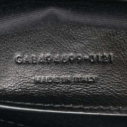 Saint Laurent Calfskin Y Quilted Monogram Monochrome Small Loulou Chain Satchel Black 7 of 7