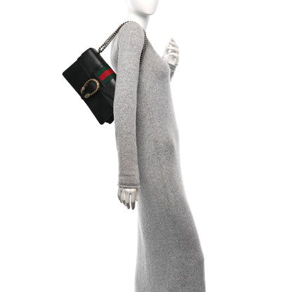 Gucci Calfskin Web Small Dionysus Shoulder Bag Black 2 of 10