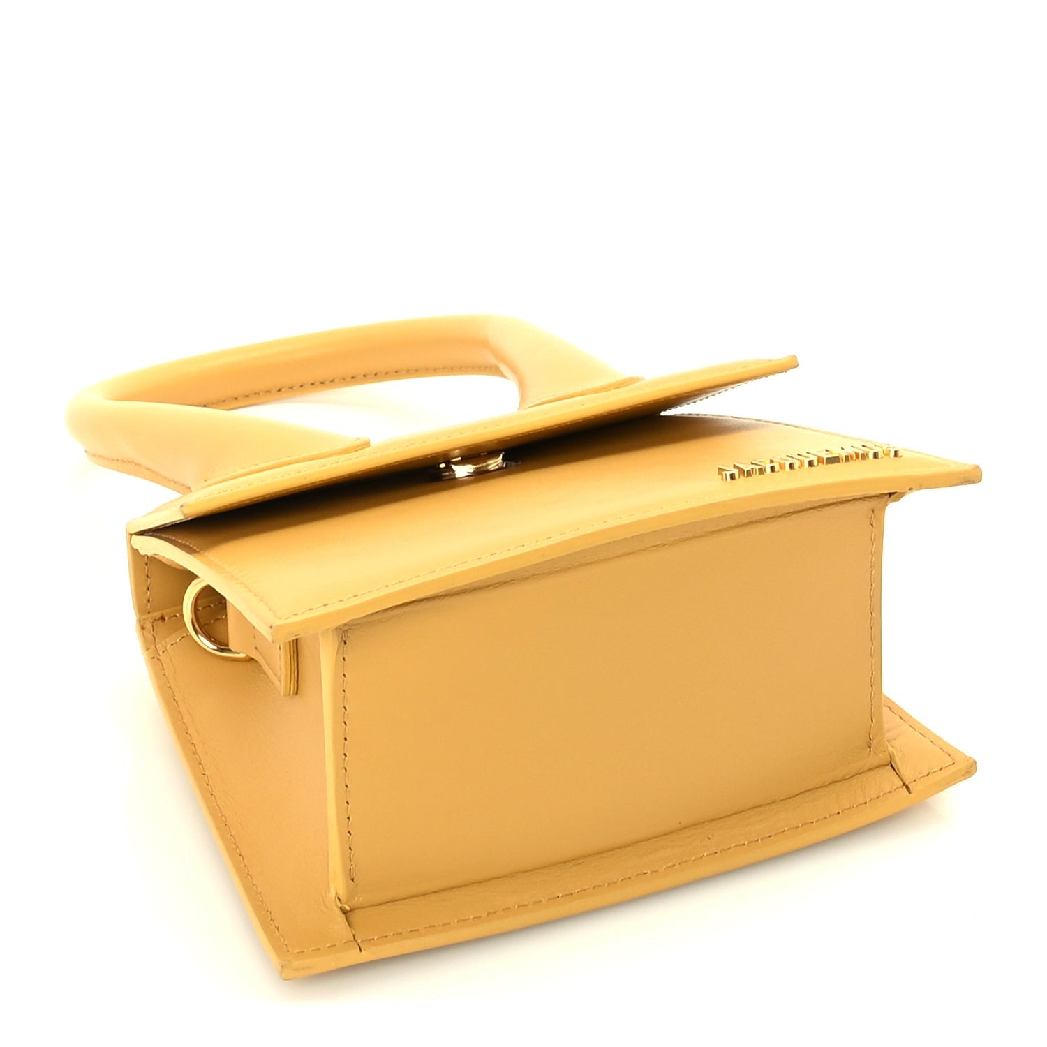 Jacquemus Smooth Calfskin Le Chiquito Moyen  Yellow 3 of 8