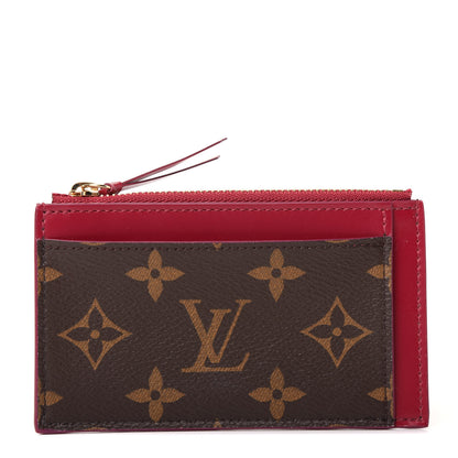 Louis Vuitton Monogram Zipped Card Holder Fuchsia 1 of 7