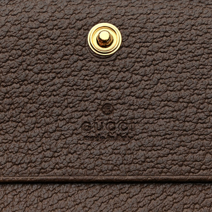 Gucci GG Supreme Monogram Web Ophidia Card Case Beige New Acero 6 of 7