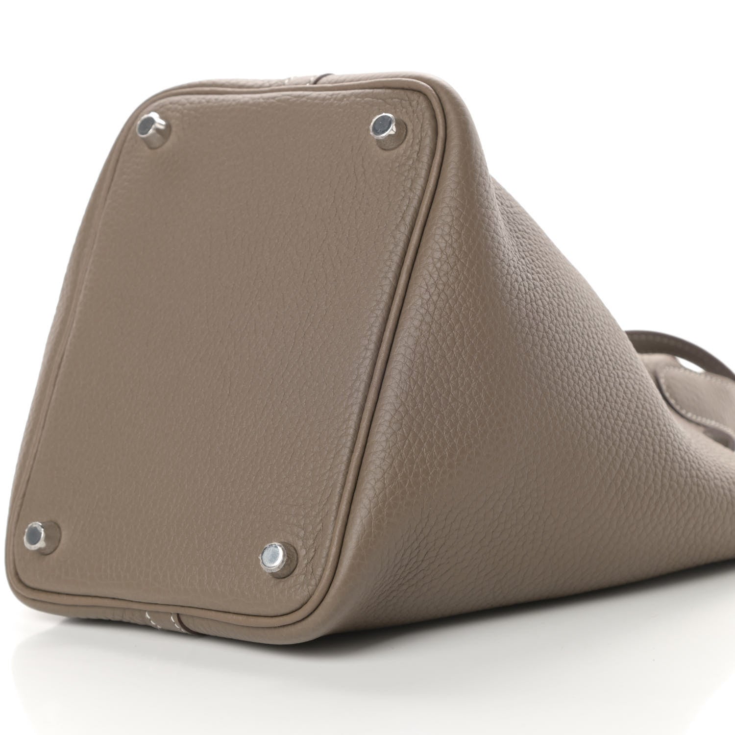 Hermes Taurillon Clemence Picotin Lock 18 PM Etoupe 10 of 11