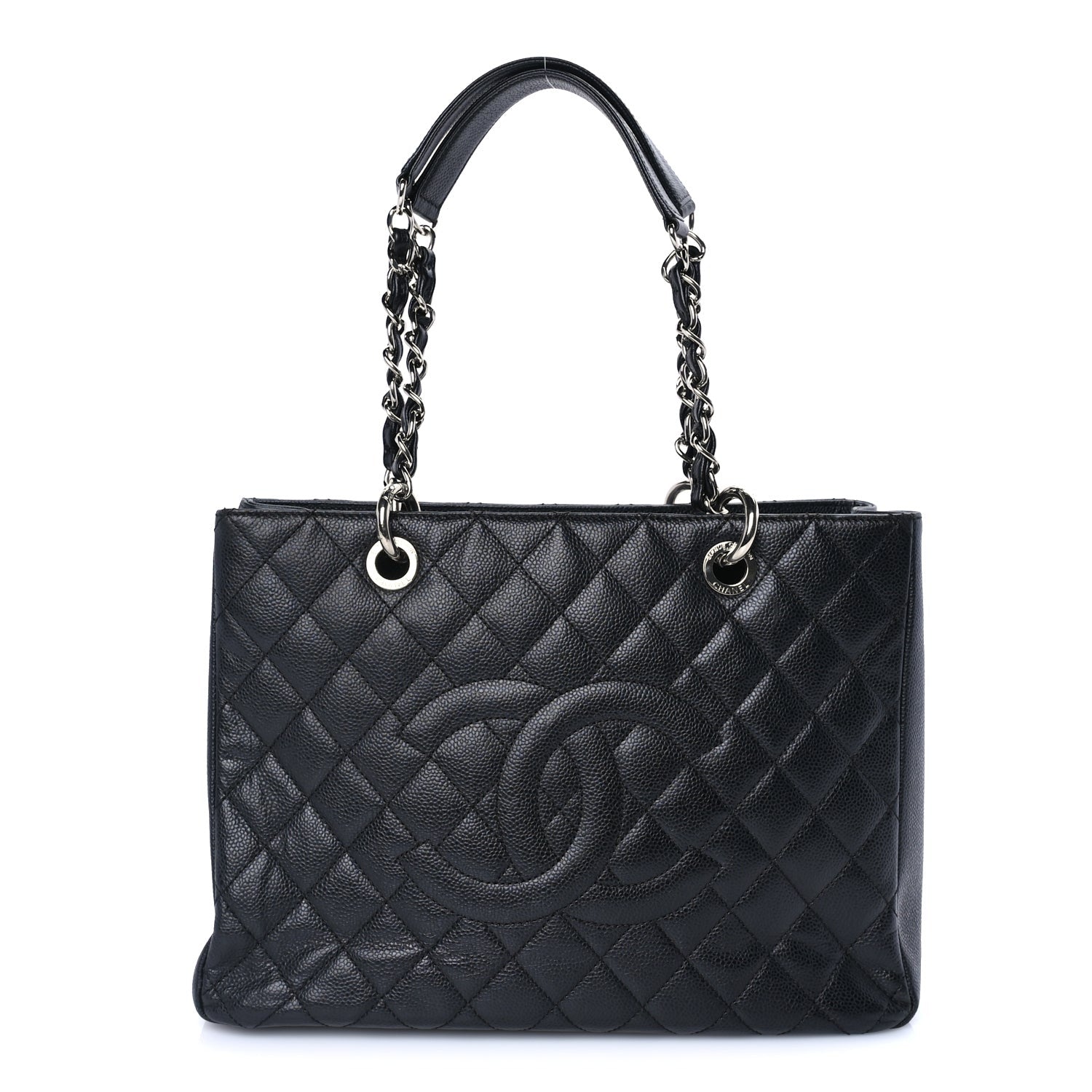 Chanel Caviar Quilted Grand Shopping Tote GST  Black 1 of 7