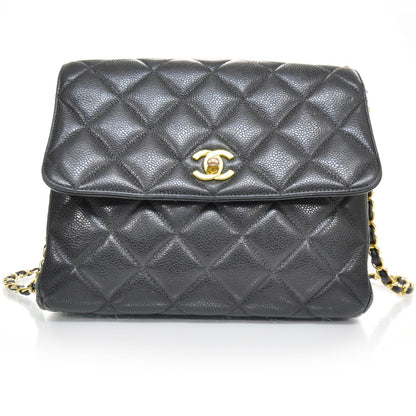 Chanel Caviar Quilted Flap Shoulder Bag Black 1 of 12