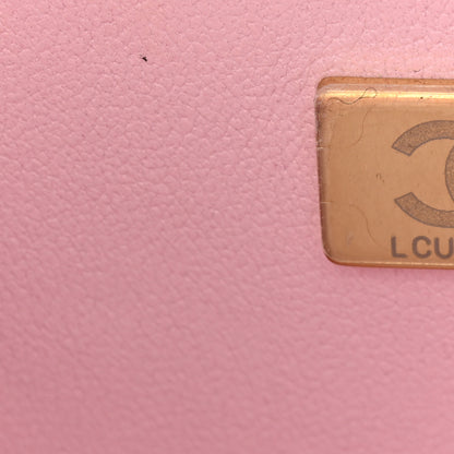 Chanel Lambskin Quilted Mini Top Handle Rectangular Flap Light Pink 7 of 13