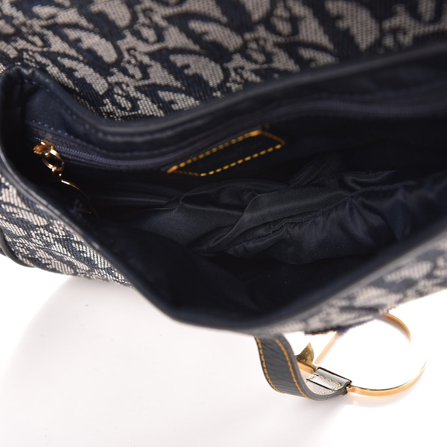 Monogram Saddle Bag Blue