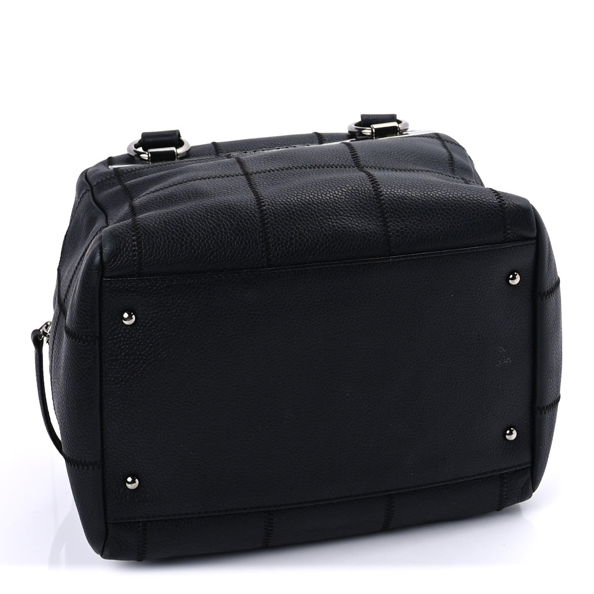 Chanel Caviar Square Stitched Bowler Black 3 of 8