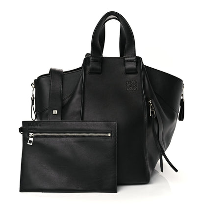 Loewe Calfskin Medium Hammock Shoulder Bag Black 2 of 11