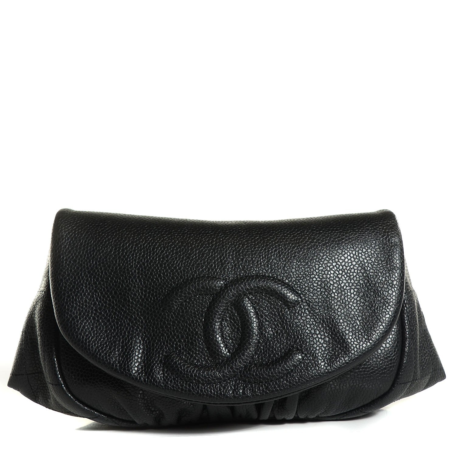 Chanel Caviar Half Moon Wallet On Chain WOC Black 1 of 9