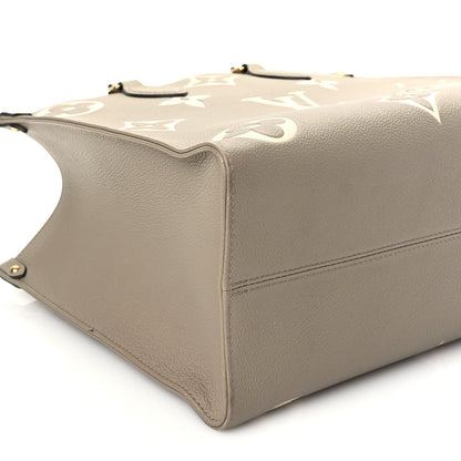 Louis Vuitton Empreinte Monogram Giant Onthego MM Tourterelle Creme 7 of 9