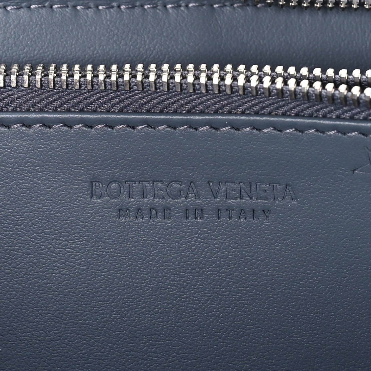 Bottega Veneta Calfskin Maxi Intrecciato Zip Around Wallet Thunder 7 of 7