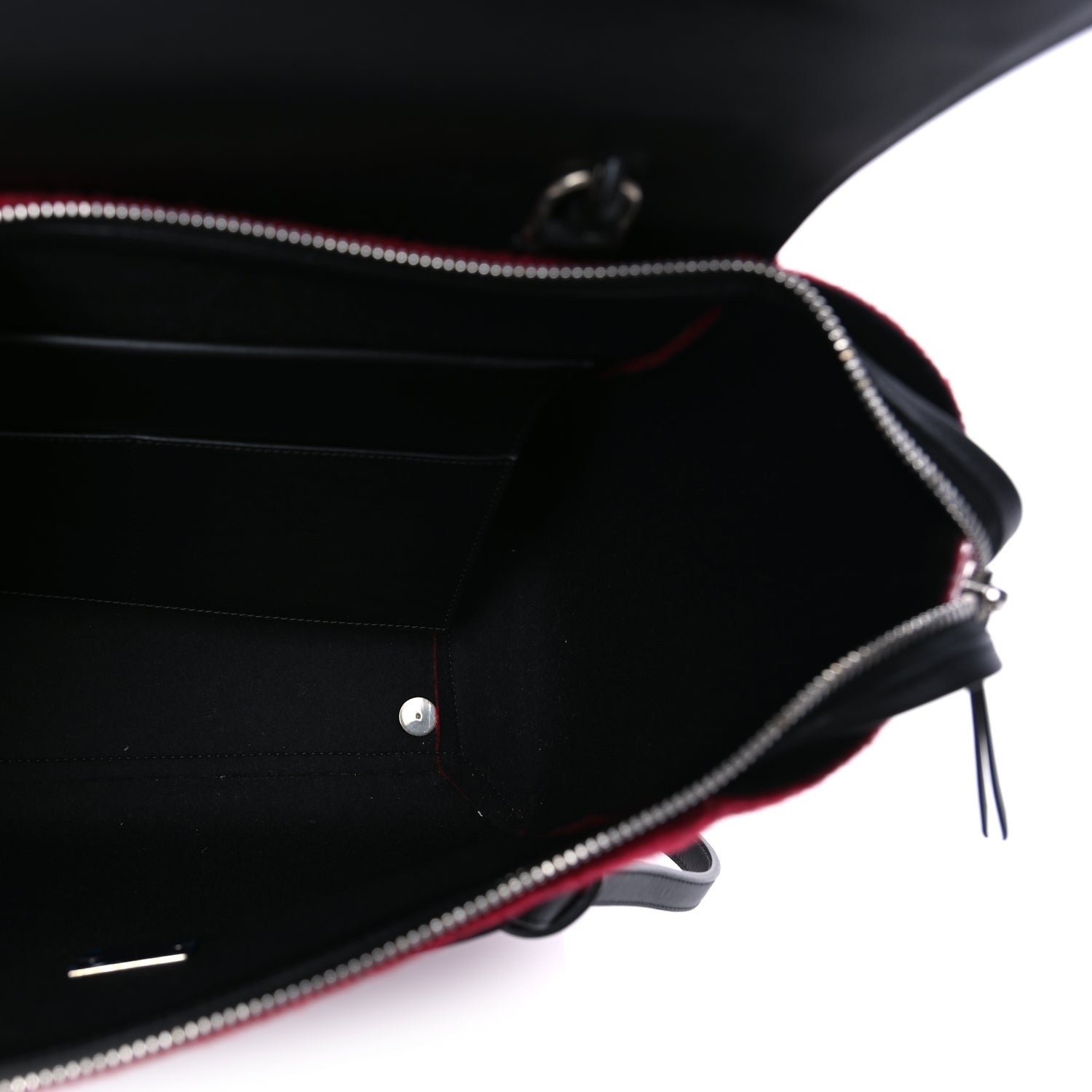 Celine Felt Smooth Calfskin Mini Belt Bag Red 4 of 7