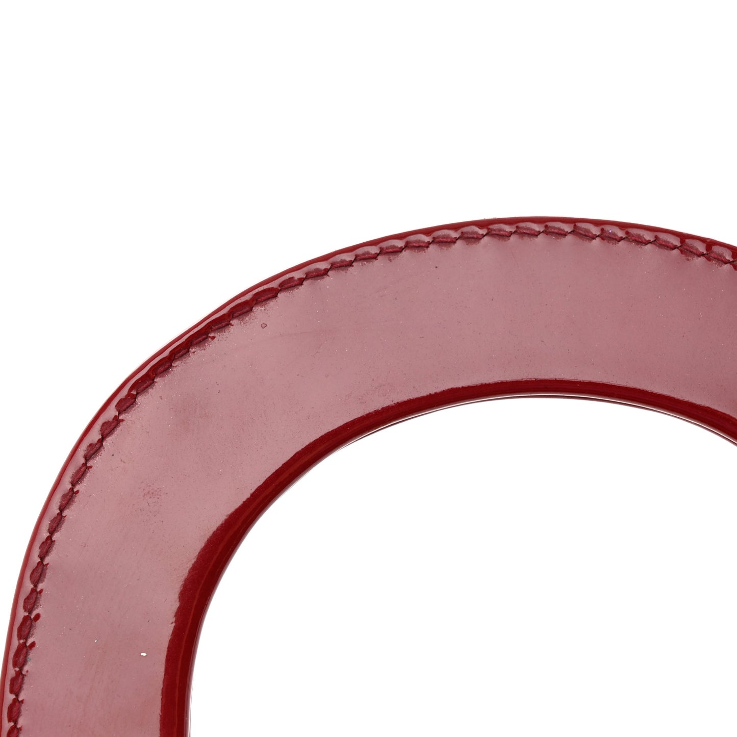 Patent Cannage Mini Lady Dior Red