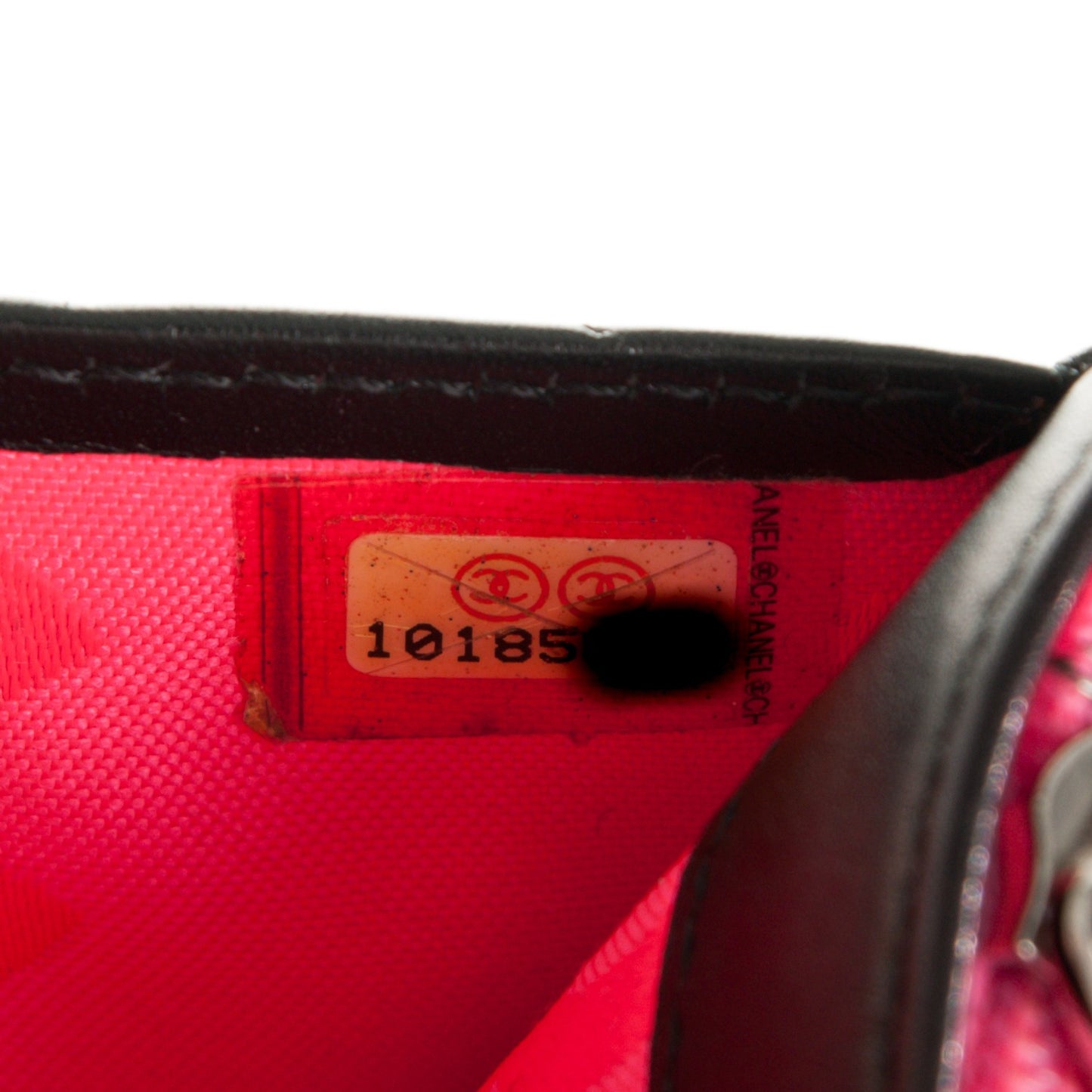 Calfskin Quilted Cambon Flap Wallet Black