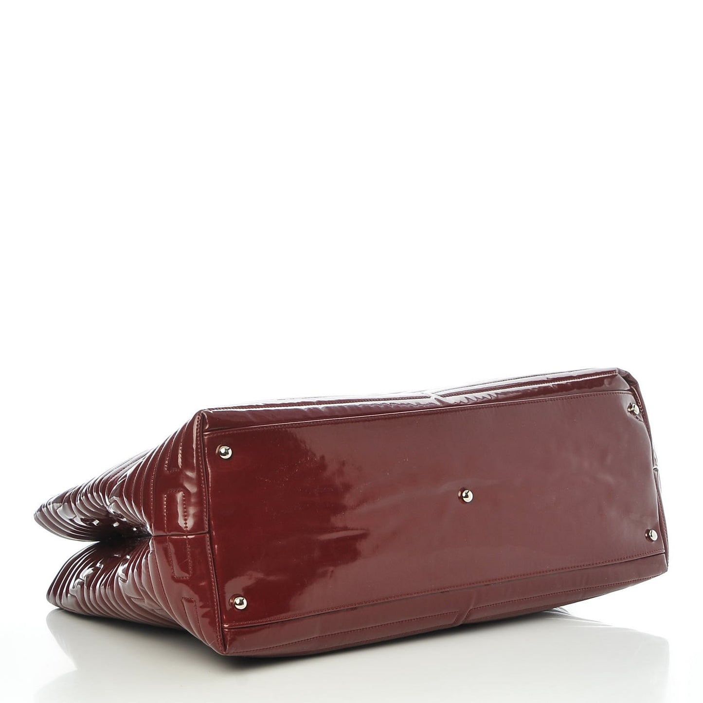 Vinyl Coco Ming Grand Shopping Tote Burgundy