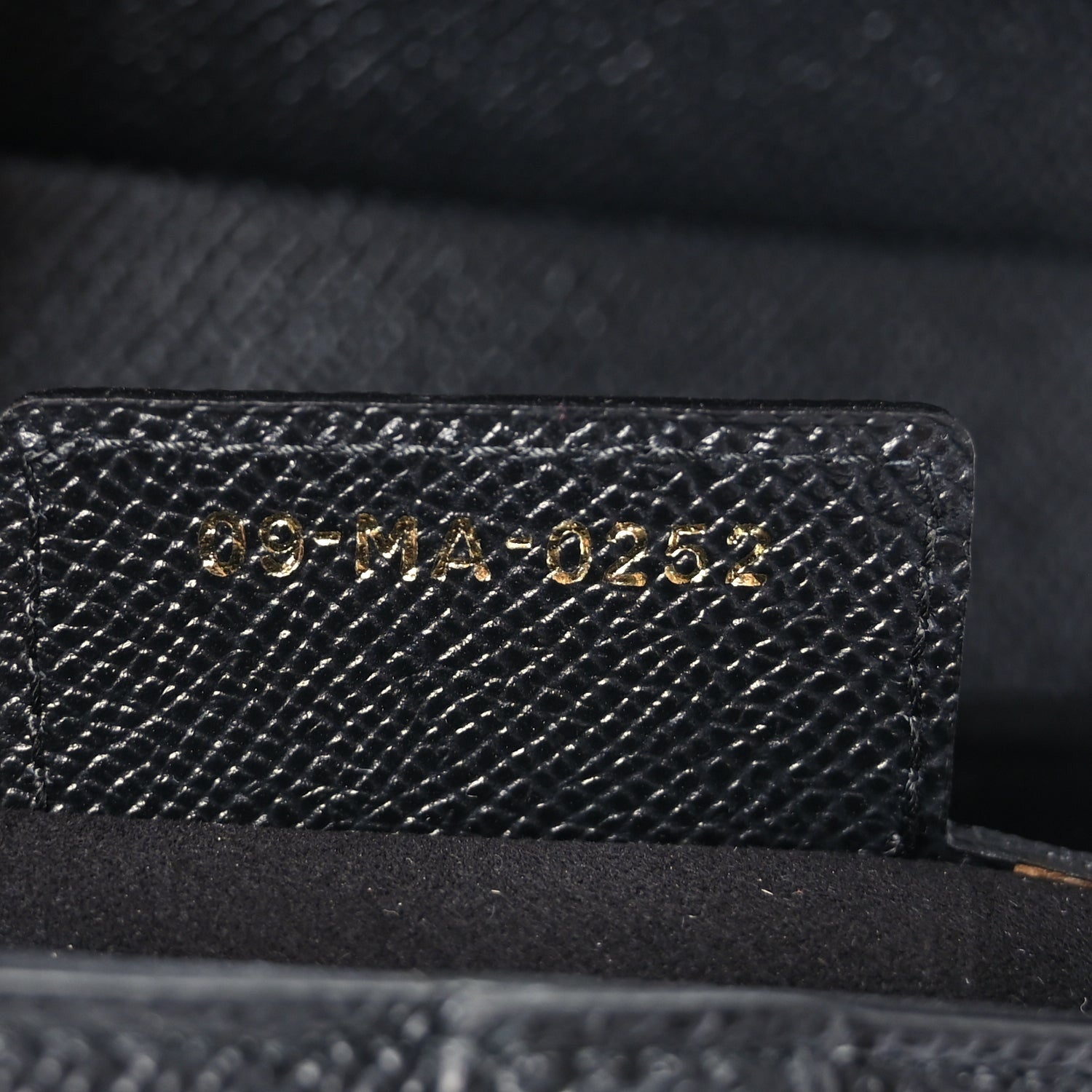 Christian Dior Grained Calfskin Saddle Bag Black (CARD) 6 of 9