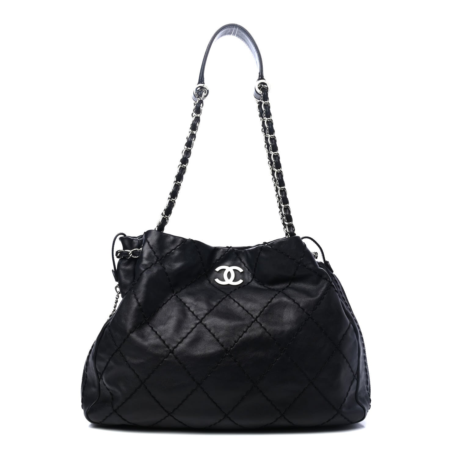 Chanel Lambskin Expandable Tote Black 1 of 4
