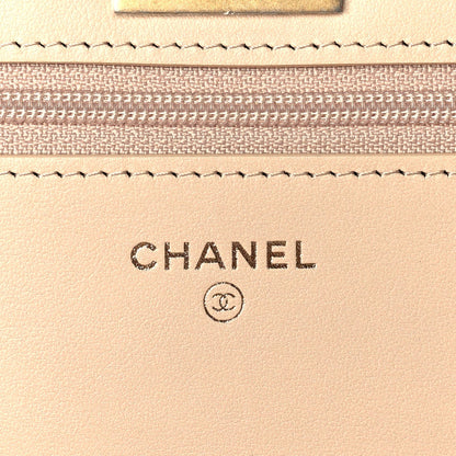 Chanel Aged Calfskin Quilted Reissue Wallet On Chain WOC Beige 4 of 9