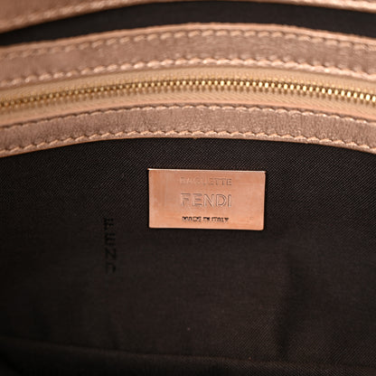 Fendi Vitello Laminato FF 1974 Embossed Baguette Rame 6 of 9