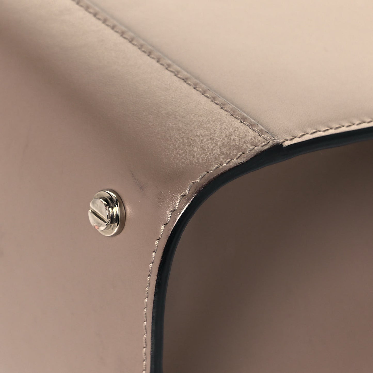 Smooth Calfskin Small Horizon Satchel Linen