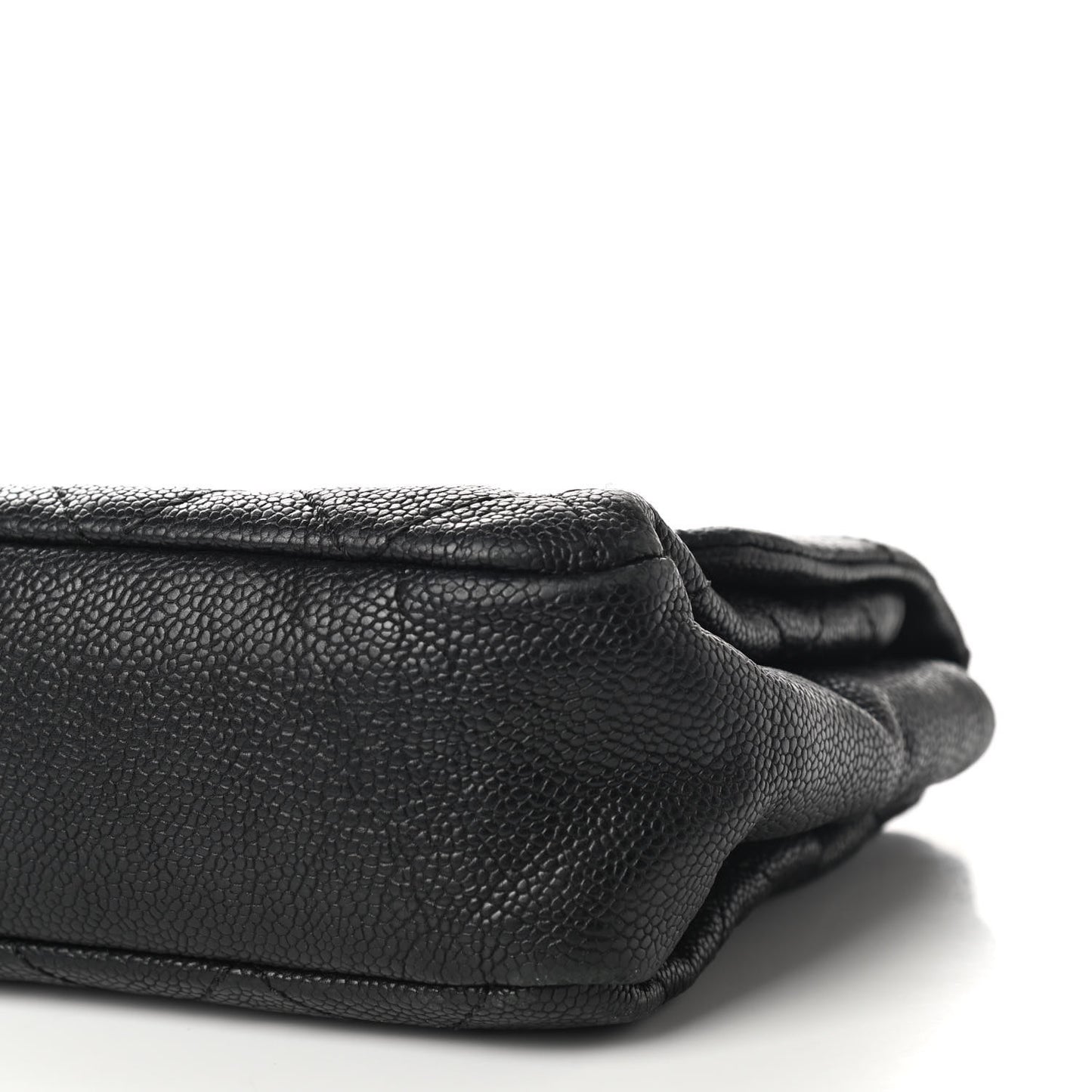 Caviar Quilted Medium Simply CC Flap Black