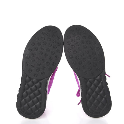 Chanel Lycra Womens CC Sneakers 36 Dark Pink 5 of 8