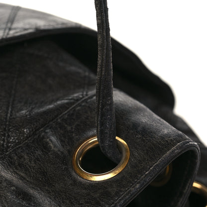 Chanel Lambskin Diamond Stitched CC Drawstring Shoulder Bag Black 13 of 13