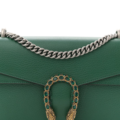 Gucci Pebbled Calfskin Small Dionysus Shoulder Bag Emerald 9 of 12