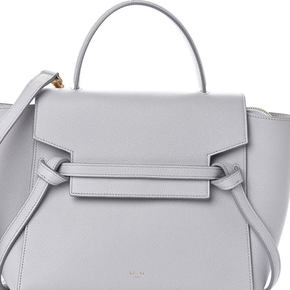 Celine Grained Calfskin Micro Belt Bag Pearl Blue 7 of 9