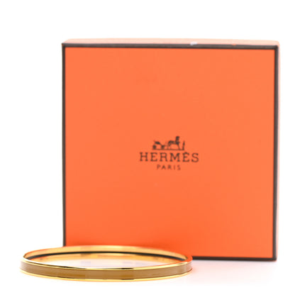 Hermes Enamel Uni Bangle Bronze Dore 6 of 6