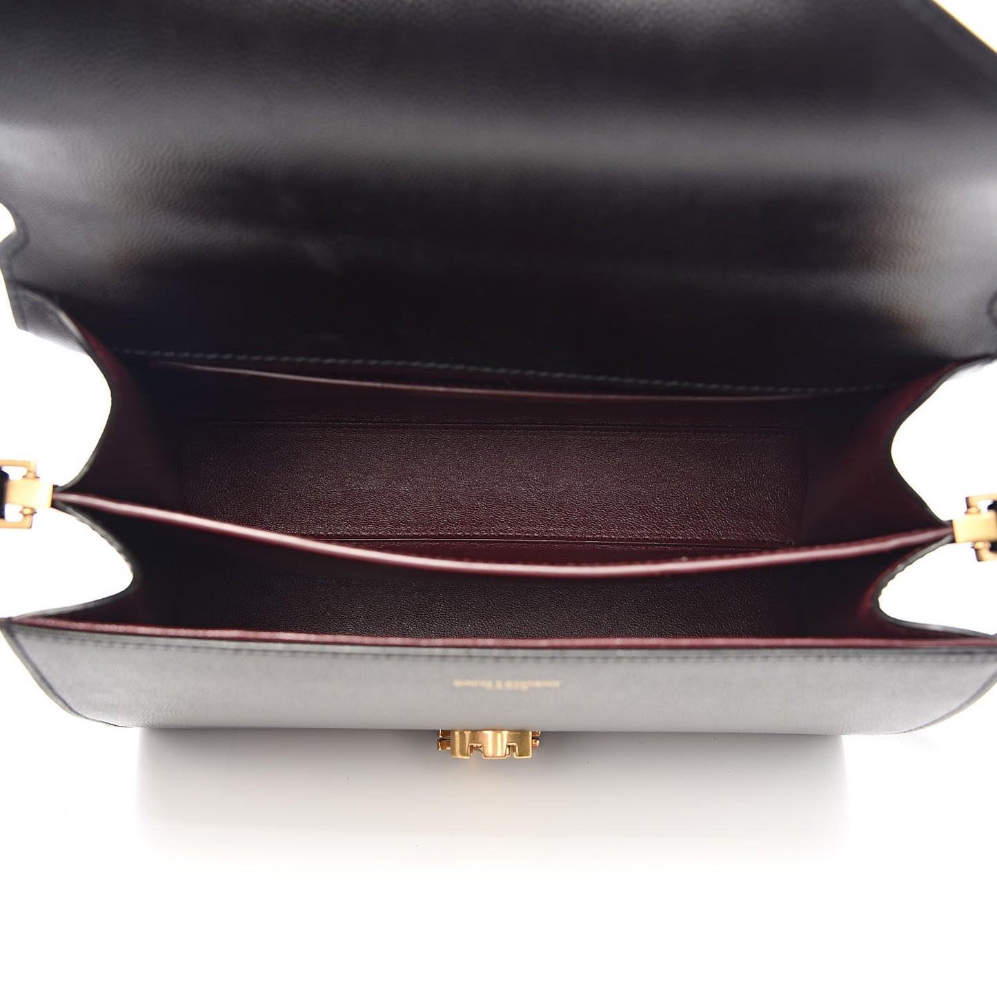 Grain de Poudre Medium Classic Monogram Cassandra Top Handle Black Rouge Legion