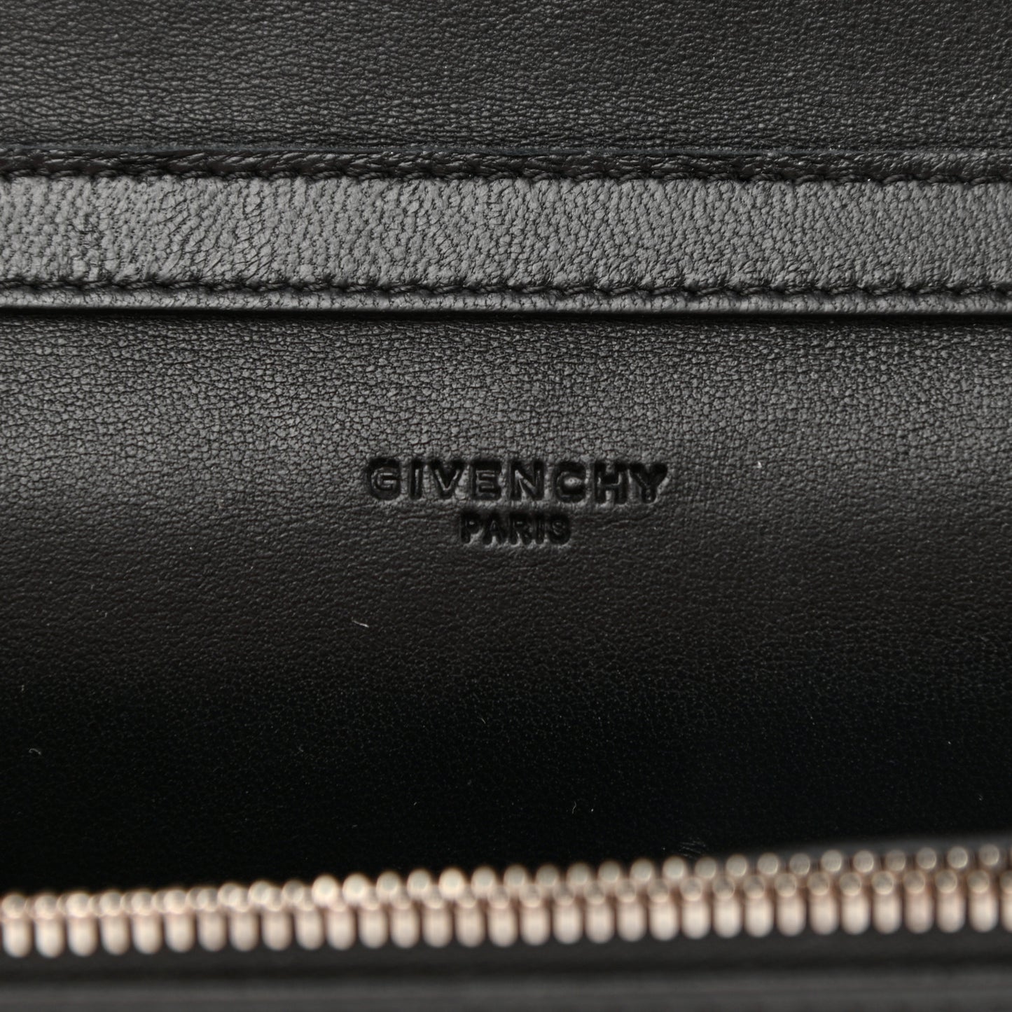 Calfskin Star Pandora Chain Wallet Black