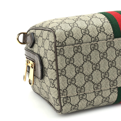 Gucci GG Supreme Monogram Web Small Ophidia Top Handle Bag Beige Ebony 7 of 8