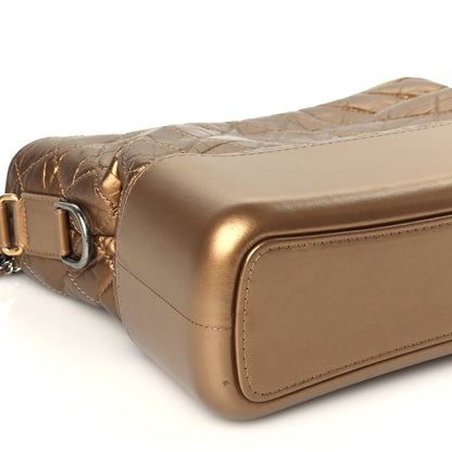 Chanel Metallic Aged Calfskin Quilted Medium Gabrielle Gold 8 of 9