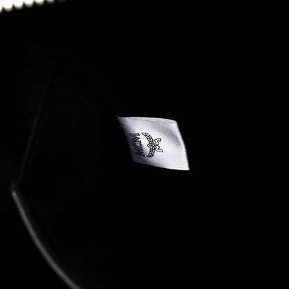 MCM Metallic Visetos Striped Medium Stark Backpack Silver Black 7 of 22