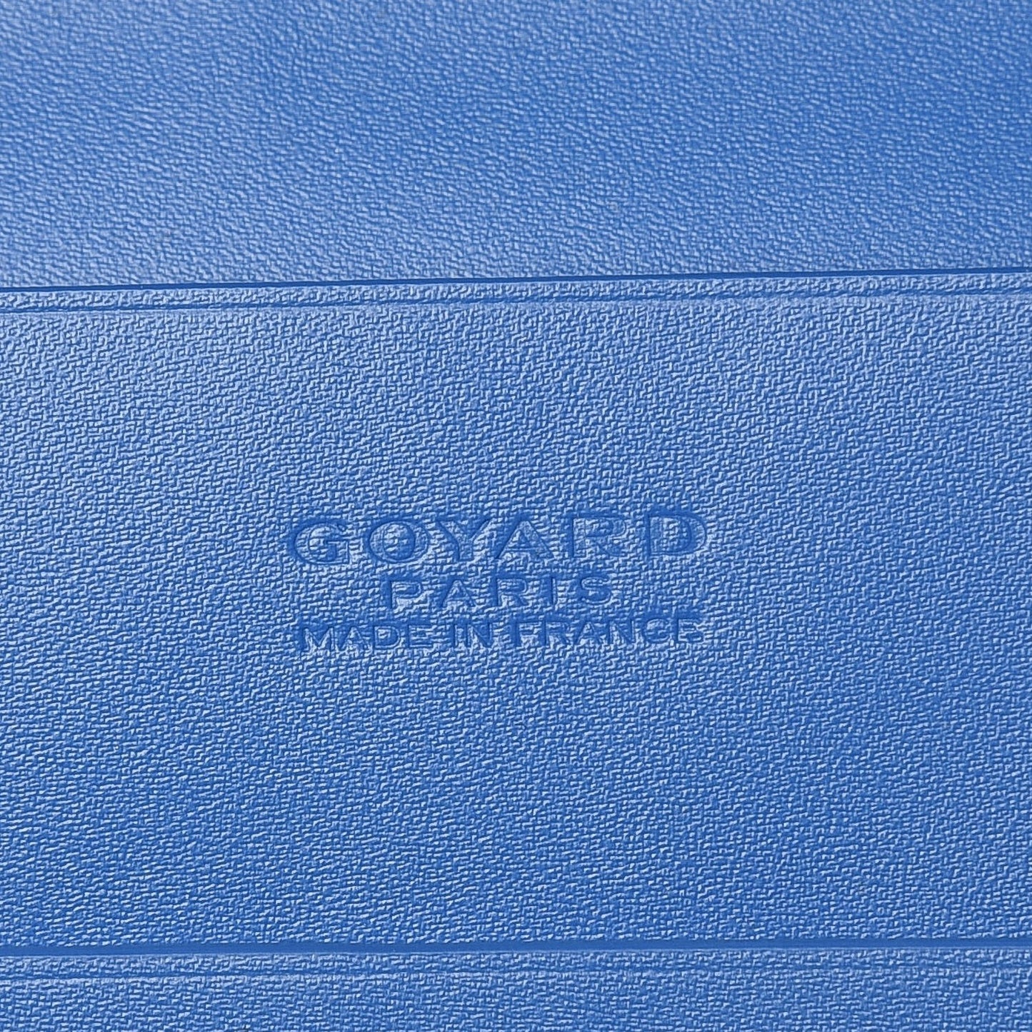 Goyardine Richelieu Wallet Sky Blue