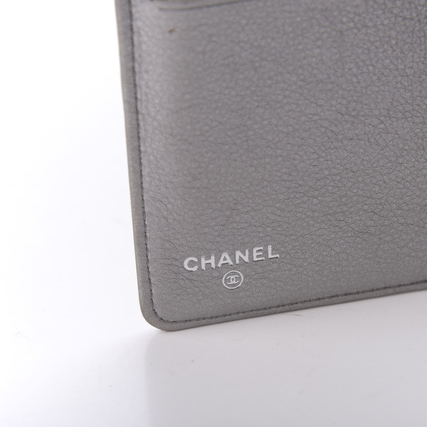 Chanel Metallic Calfskin Quilted Boy Yen Wallet Silver 8 of 11