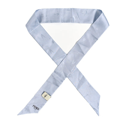 Fendi Silk Bamboline Wrappy Scarf Artico 1 of 4