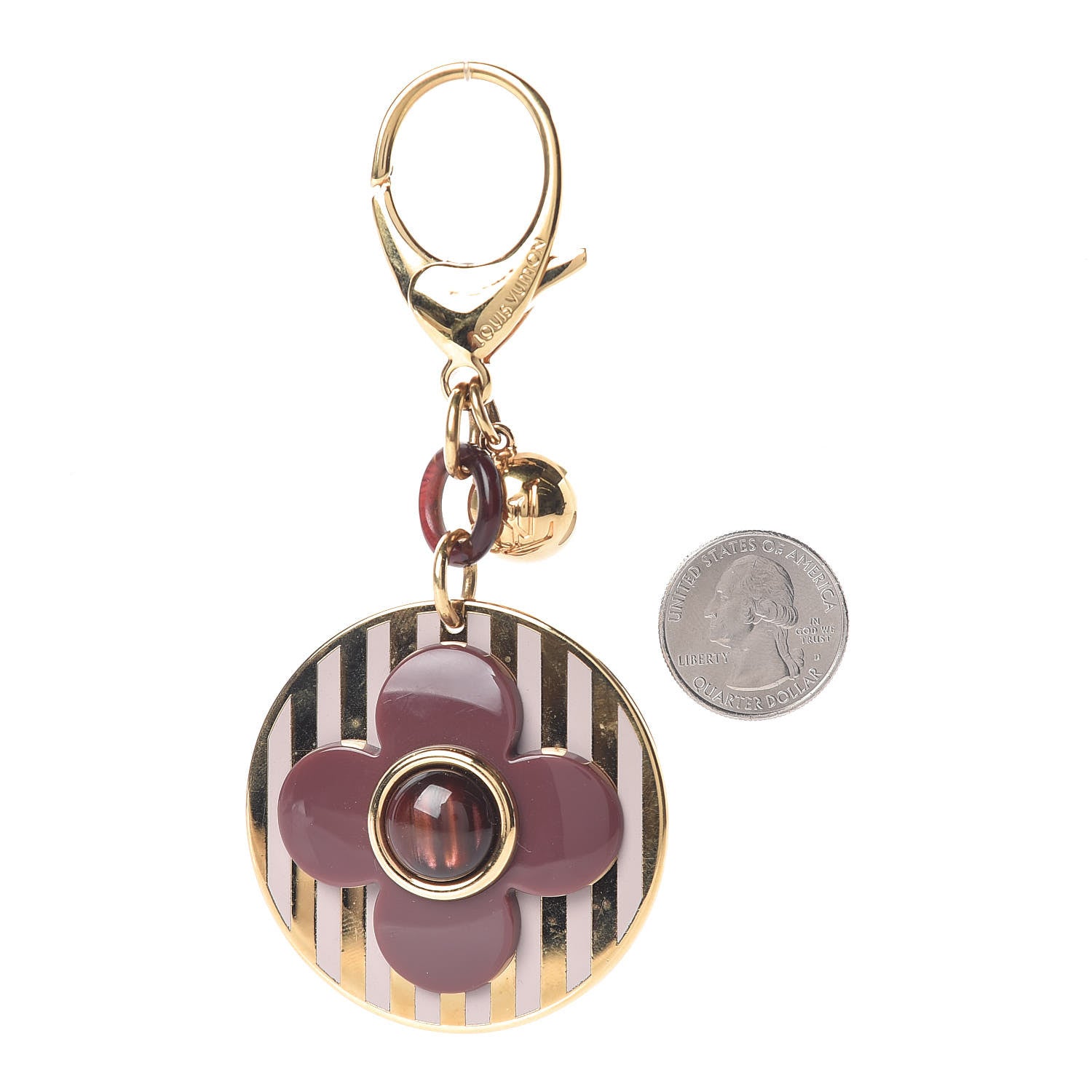 Louis Vuitton Rayures Bag Charm Purple 2 of 2
