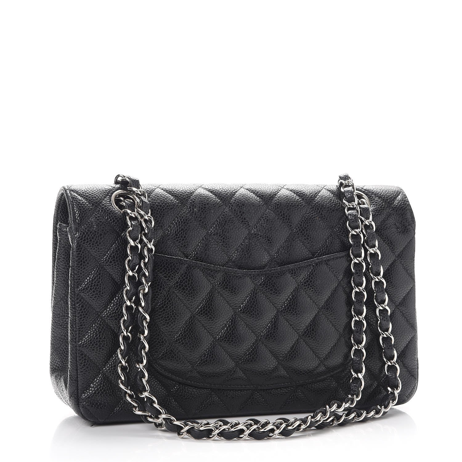 Chanel Caviar Quilted Medium Double Flap Black 3 of 26