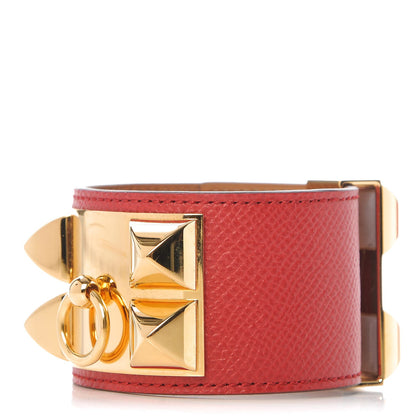 Hermes Epsom Collier de Chien CDC Bracelet S Rouge Casaque 1 of 7