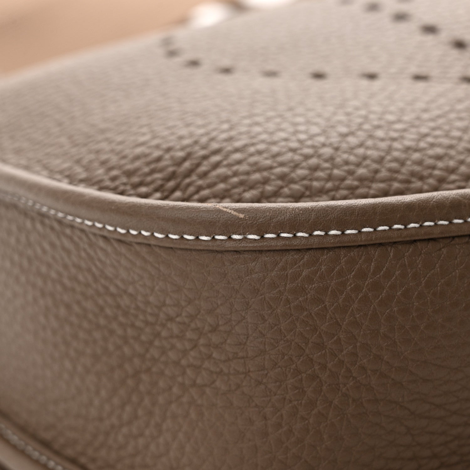 Hermes Taurillon Clemence Evelyne III PM Etoupe 11 of 11