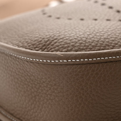 Hermes Taurillon Clemence Evelyne III PM Etoupe 11 of 11