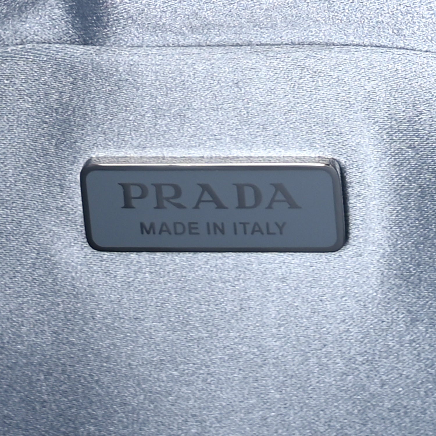 Prada Satin Crystal Cleo Adjustable Strap Shoulder Bag  Celeste 5 of 7