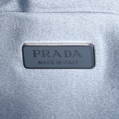 Prada Satin Crystal Cleo Adjustable Strap Shoulder Bag  Celeste 5 of 7