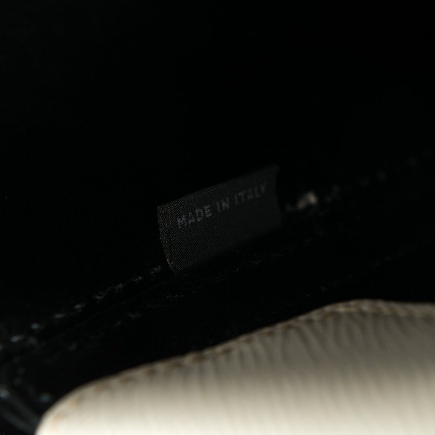 Saffiano Cuir Small Double Bag Talco Nero Black