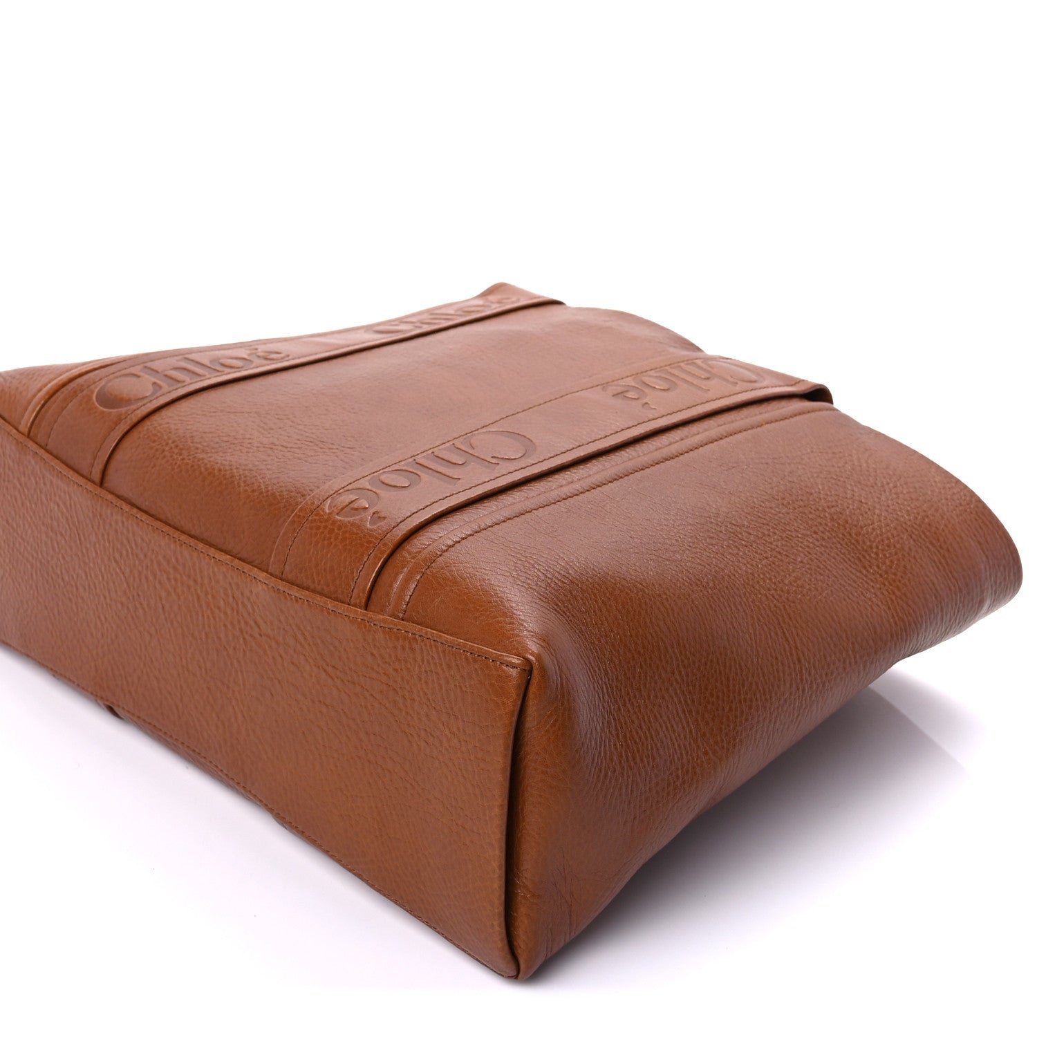 Chloe Calfskin Medium Woody Tote Clay Brown 8 of 8